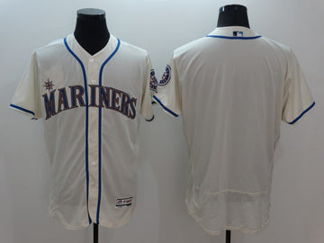 Custom Seattle Mariners cream jersey