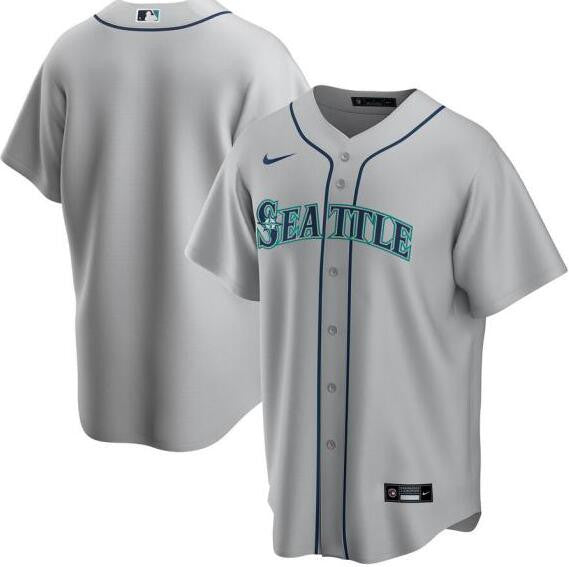 Custom Seattle Mariners gray jersey