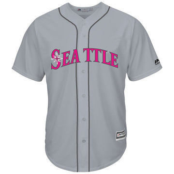 Custom Seattle Mariners grey jersey