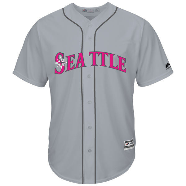 Custom Seattle Mariners grey jersey