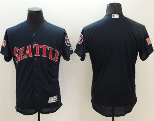Custom Seattle Mariners navy Fashion jersey