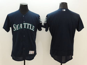 Custom Seattle Mariners navy Authentic jersey