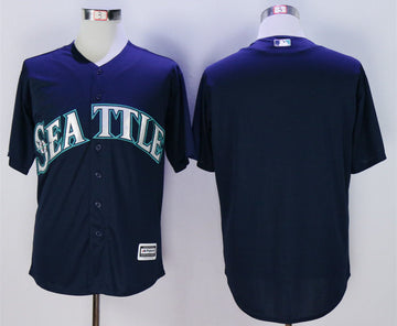 Custom Seattle Mariners navy jersey