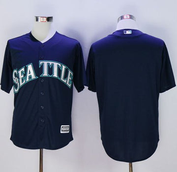 Custom Seattle Mariners navy jersey