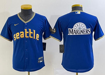 Custom Seattle Mariners royal City Connect jersey