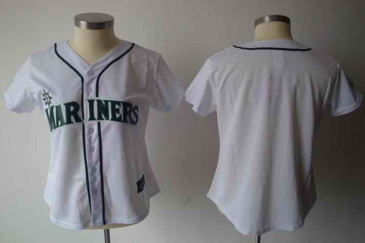 Blank White Seattle Mariners black jersey