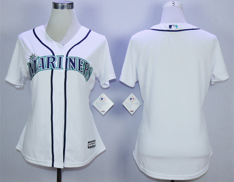 Custom Seattle Mariners white jersey