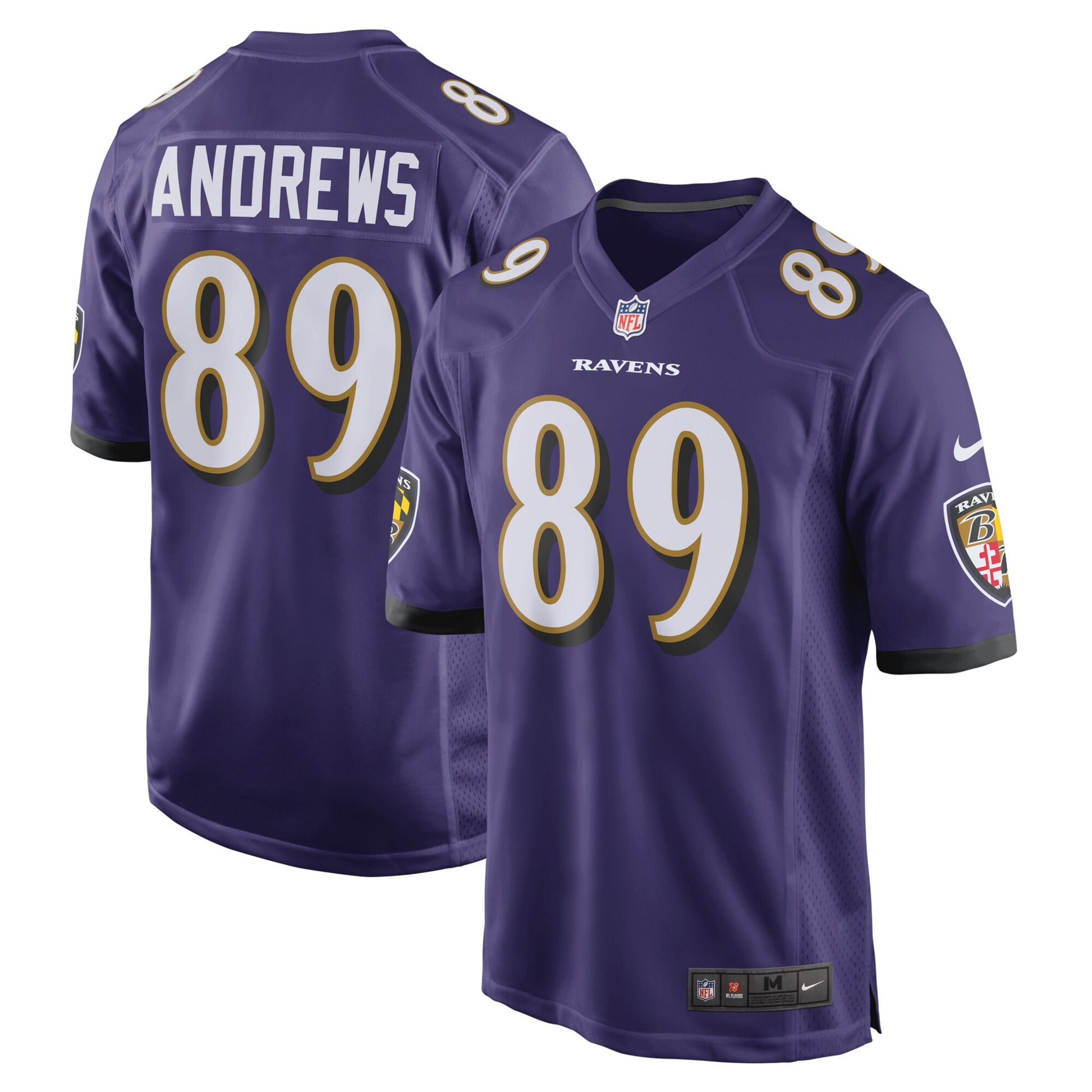 Mark Andrews Baltimore Ravens purple Game jersey