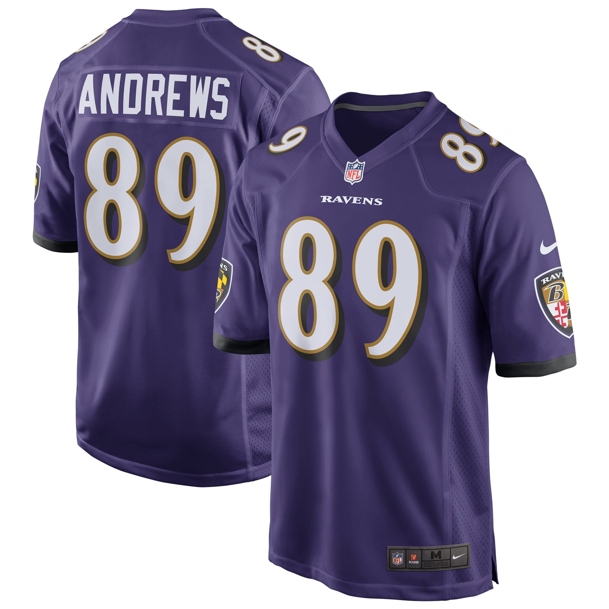Mark Andrews Baltimore Ravens purple jersey