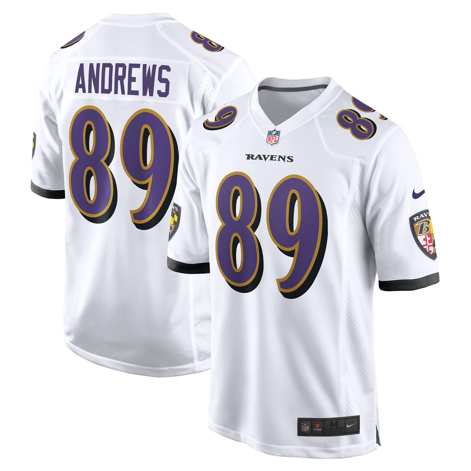 Mark Andrews Baltimore Ravens white jersey
