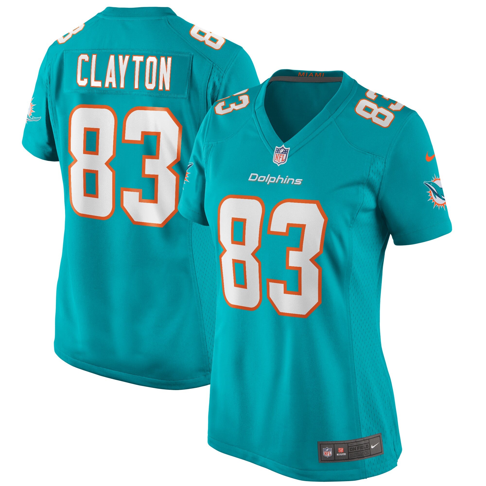 Mark Clayton Miami Dolphins aqua Game jersey