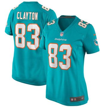 Mark Clayton Miami Dolphins aqua Game jersey