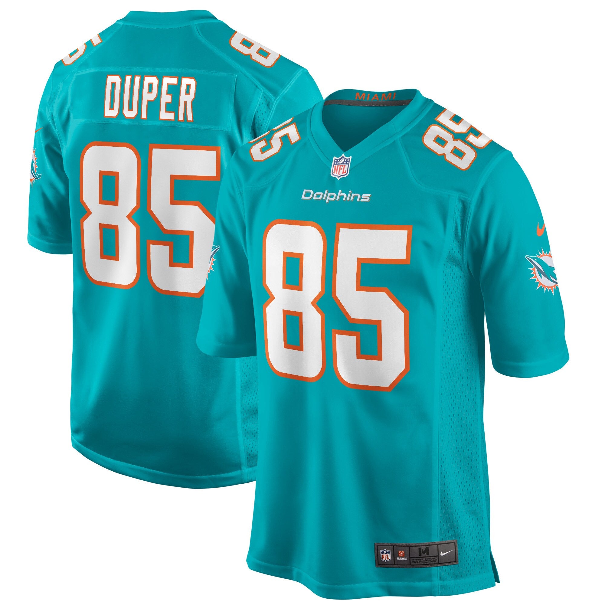 Mark Duper Miami Dolphins aqua Game jersey