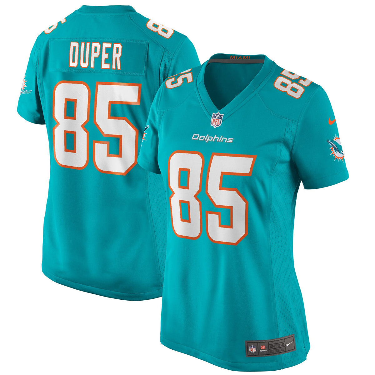Mark Duper Miami Dolphins aqua Game jersey