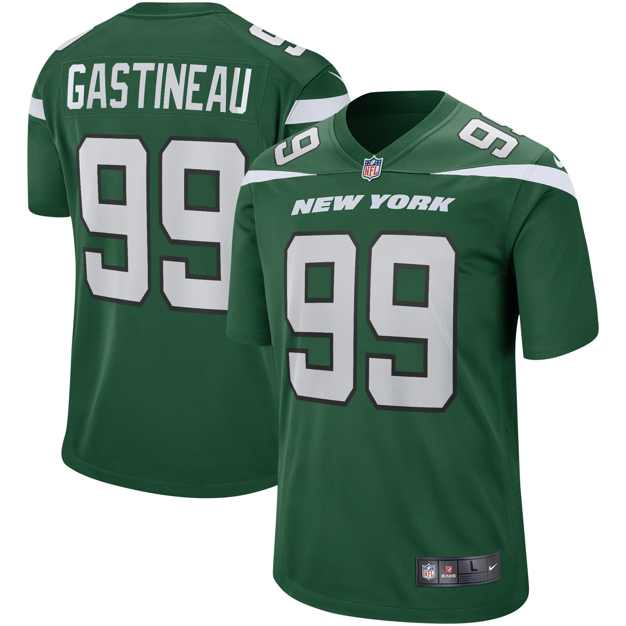 Mark Gastineau New York Jets green Game jersey