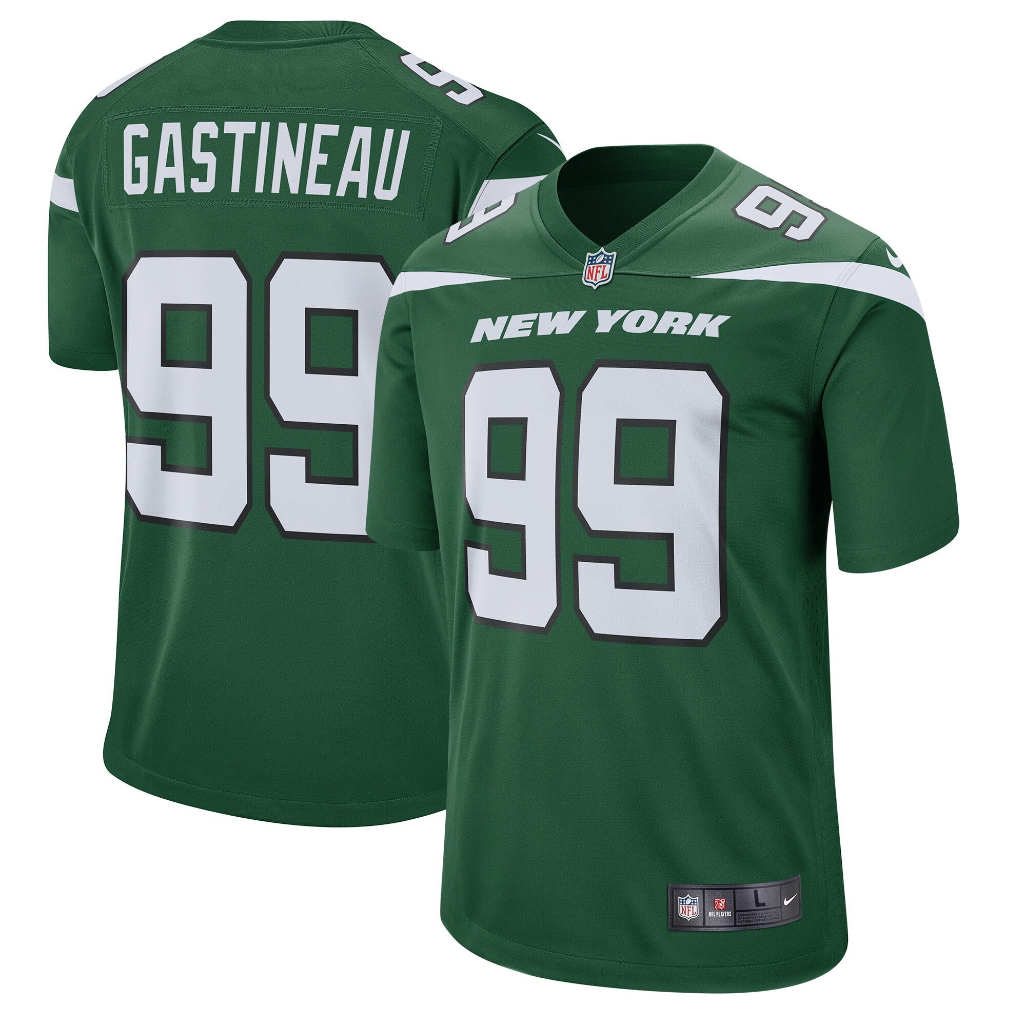 Mark Gastineau Gotham New York Jets green jersey