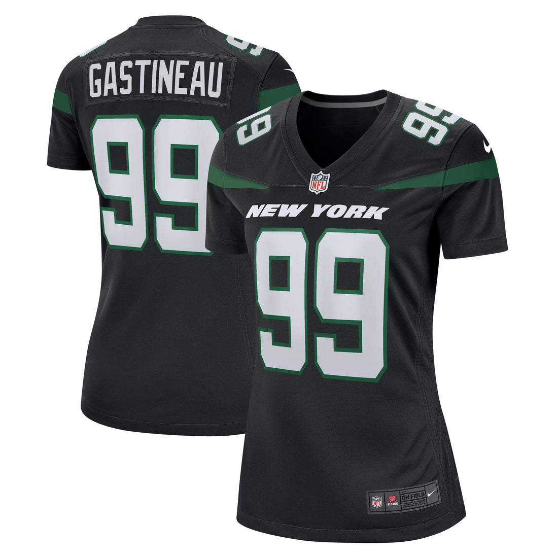 Mark Gastineau Stealth New York Jets black jersey