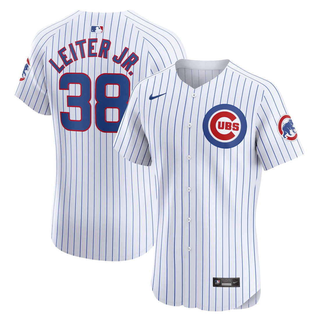 Mark Leiter Jr Chicago Cubs white Elite jersey