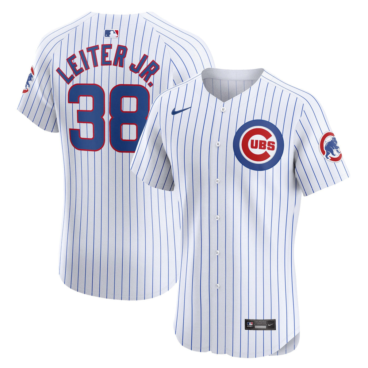 Mark Leiter Jr Chicago Cubs white Elite jersey