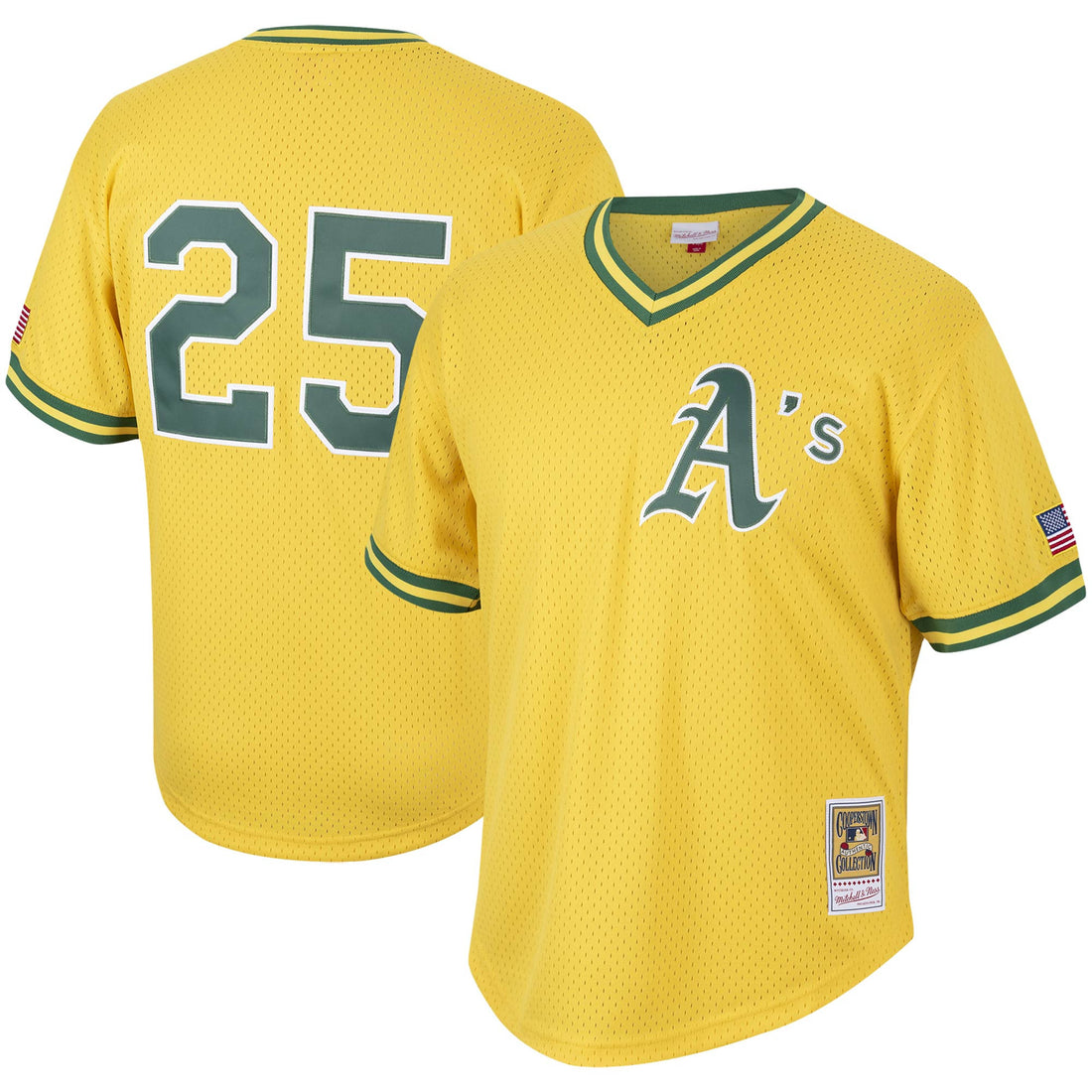 Mark Mcgwire Oakland Athletics gold Cooperstown jersey