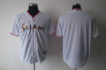 None Miami Marlins white Home jersey