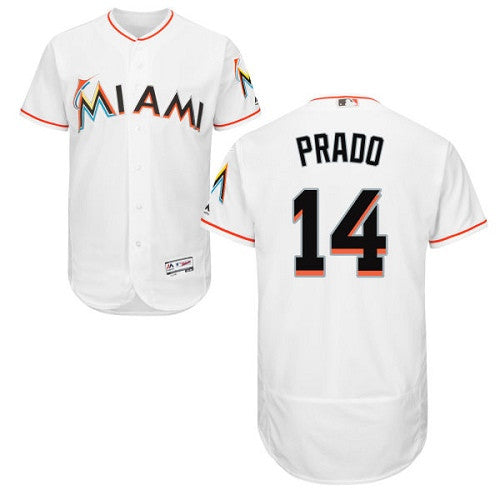 Martin Prado Miami Marlins white jersey