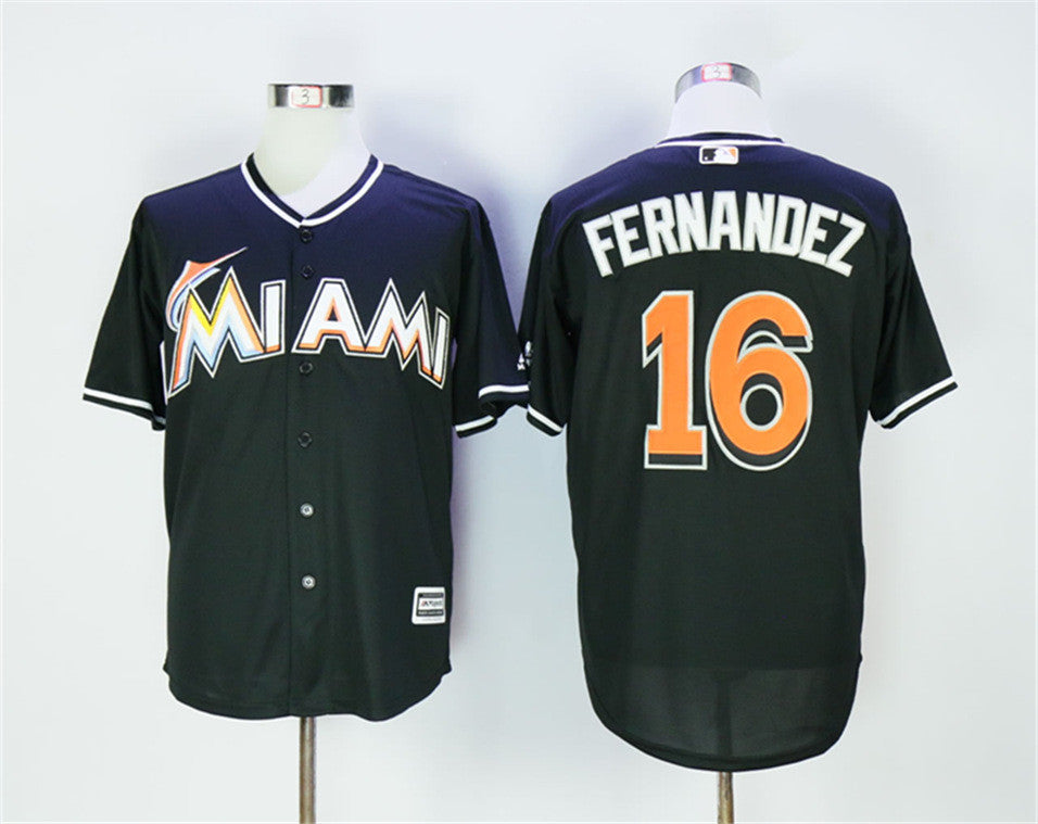 Jose Fernandez Miami Marlins black jersey
