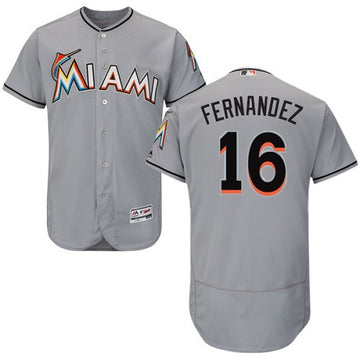 Jose Fernandez Miami Marlins gray jersey