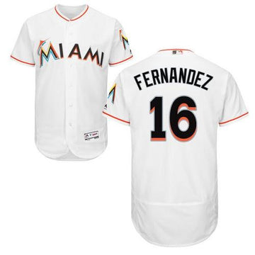Jose Fernandez Miami Marlins white Authentic jersey