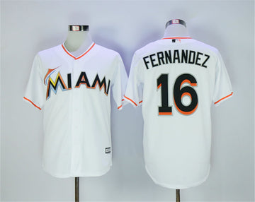 Jose Fernandez Miami Marlins white jersey