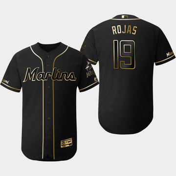 Miguel Rojas Miami Marlins black jersey