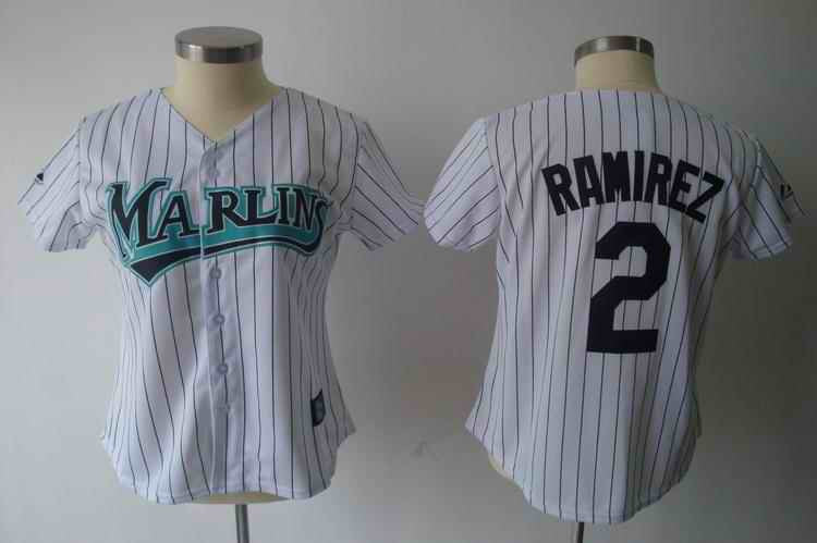 Ramirez White Miami Marlins black jersey