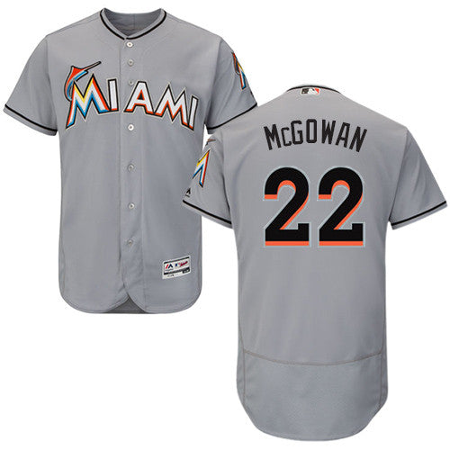 Dustin McGowan Miami Marlins gray jersey