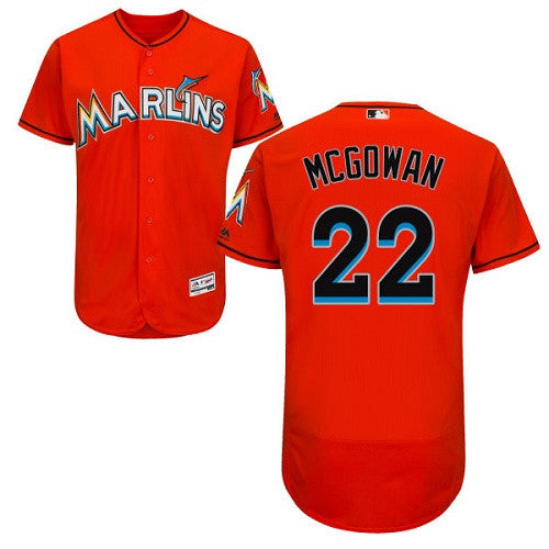 Dustin McGowan Miami Marlins orange jersey