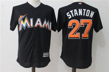 Giancarlo Stanton Miami Marlins black jersey
