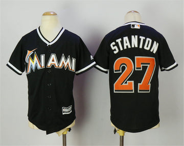Giancarlo Stanton Miami Marlins black jersey