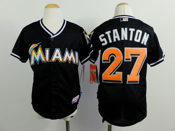 Stanton Miami Marlins black jersey