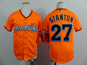 Stanton Miami Marlins orange jersey