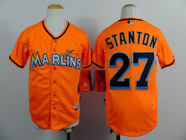 Stanton Miami Marlins orange jersey