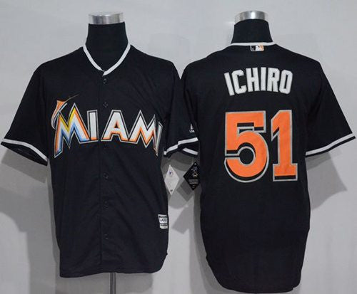 Ichiro Suzuki Miami Marlins black jersey