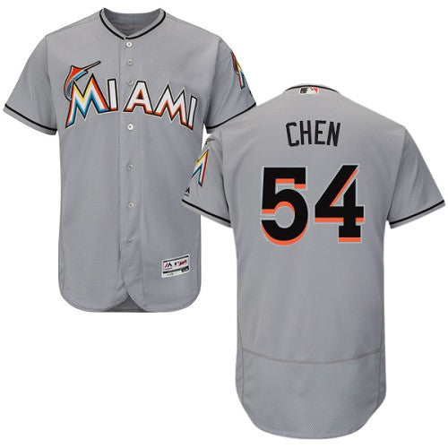 Wei Yin Chen Miami Marlins gray jersey