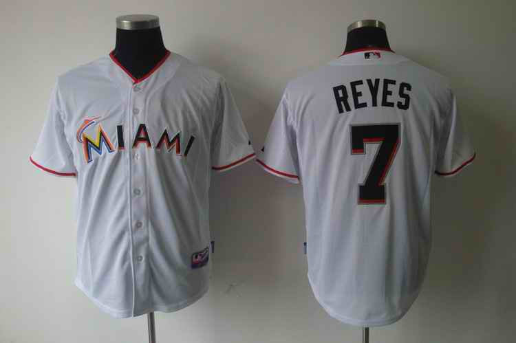 Reyes Miami Marlins white jersey