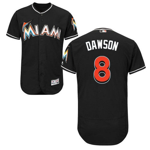 Andre Dawson Miami Marlins black jersey