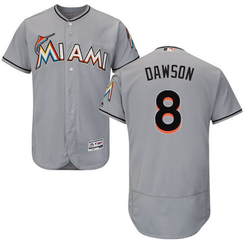 Andre Dawson Miami Marlins gray jersey