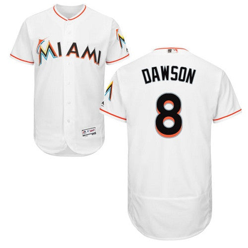 Andre Dawson Miami Marlins white jersey