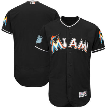 Custom Miami Marlins black jersey