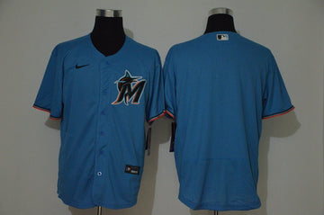 Custom Miami Marlins blue jersey