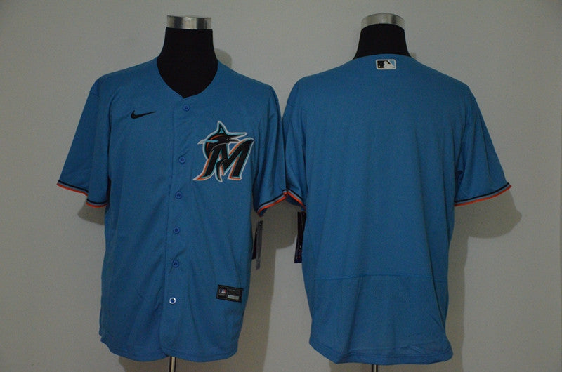 Custom Miami Marlins blue jersey