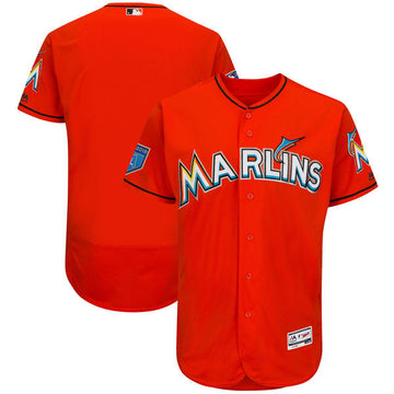 Custom Miami Marlins orange jersey