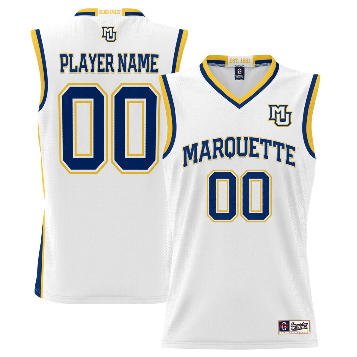 Marquette Golden Eagles white jersey